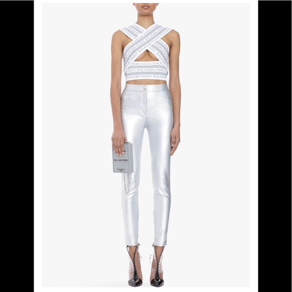 Balmain Runway Holographic Iridescent Pants - Picture 2 of 3